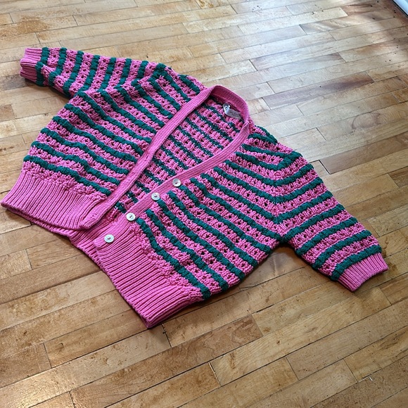 Zara Watermelon Cropped Sweater - Picture 3 of 6